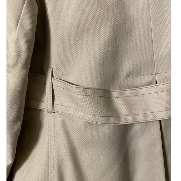 Vintage London Fog Trench Coat Zip-Out Liner Tan Belted 60s-70s Size 18.5 - Picture 6 of 16